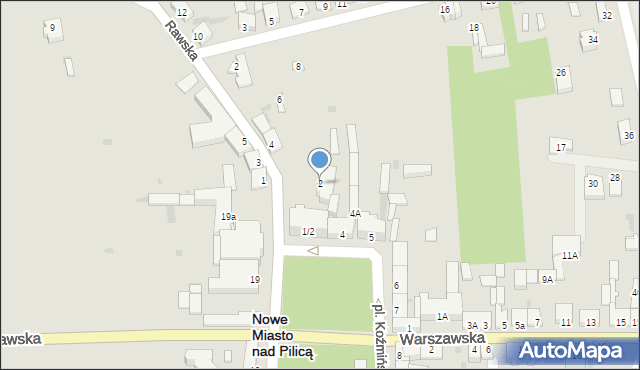 Nowe Miasto nad Pilicą, Rawska, 2, mapa Nowe Miasto nad Pilicą