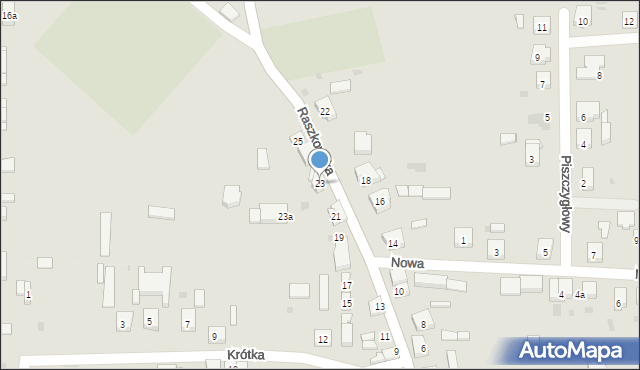 Odolanów, Raszkowska, 23, mapa Odolanów