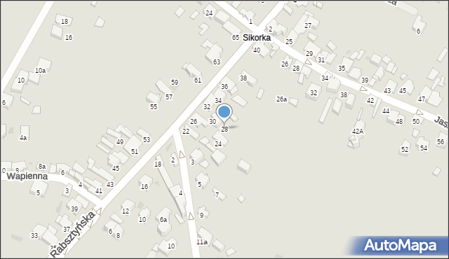 Olkusz, Rabsztyńska, 28, mapa Olkusz