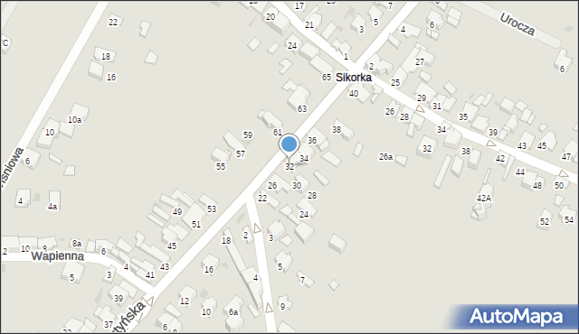 Olkusz, Rabsztyńska, 32, mapa Olkusz