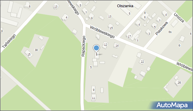 Olszanka, Rapackiego Józefa, 3, mapa Olszanka