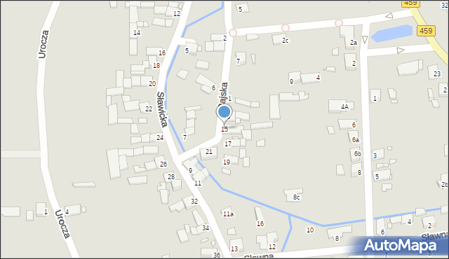 Opole, Rajska, 15, mapa Opola