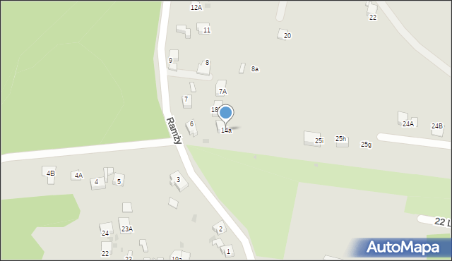 Orzesze, Ramży, 14a, mapa Orzesze