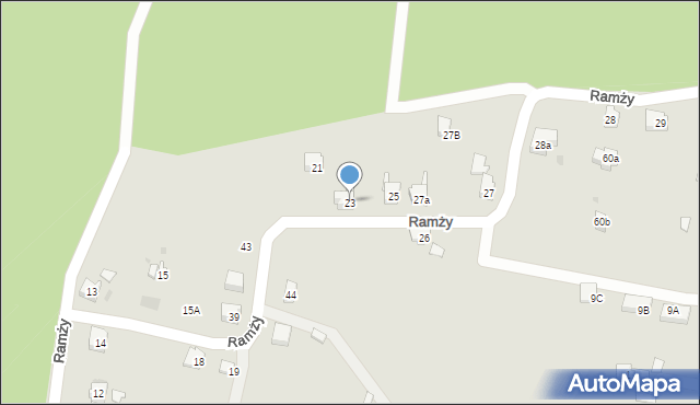 Orzesze, Ramży, 23, mapa Orzesze