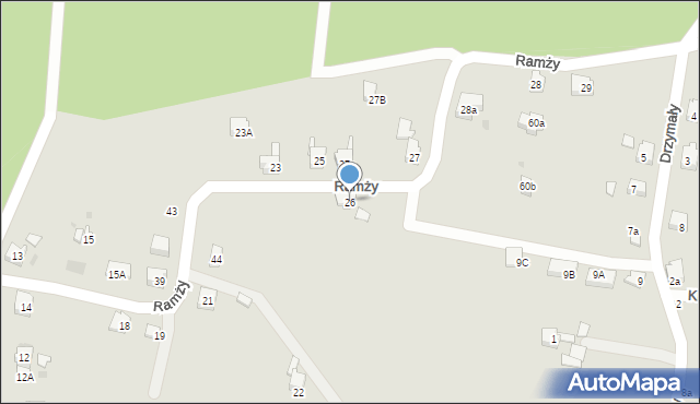 Orzesze, Ramży, 26, mapa Orzesze