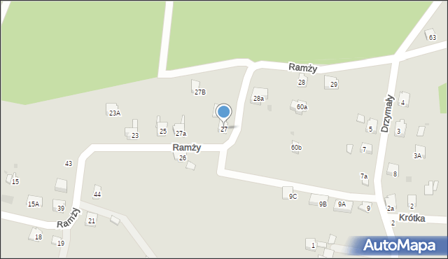 Orzesze, Ramży, 27, mapa Orzesze