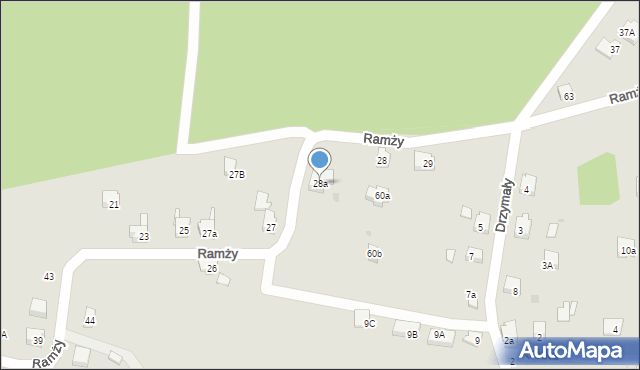 Orzesze, Ramży, 28a, mapa Orzesze