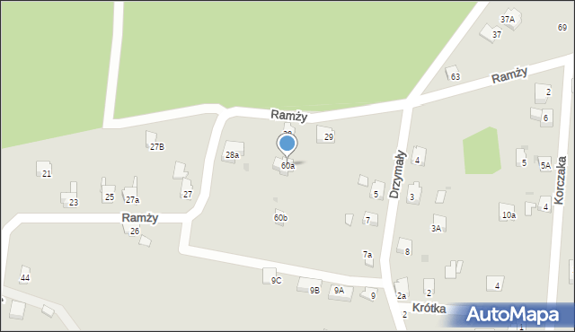 Orzesze, Ramży, 60a, mapa Orzesze