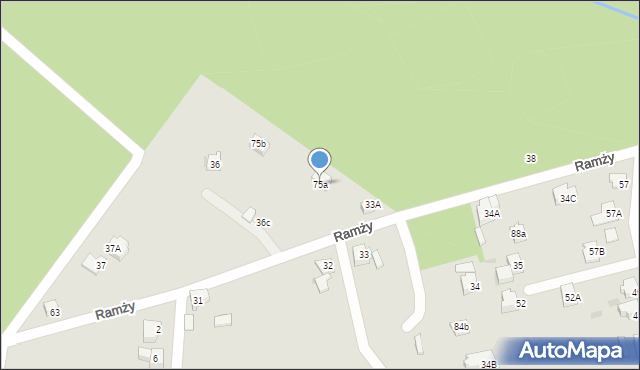 Orzesze, Ramży, 75a, mapa Orzesze