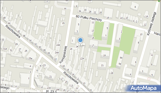 Ostrów Wielkopolski, Raszkowska, 14a, mapa Ostrów Wielkopolski