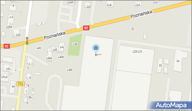 Ożarów Mazowiecki, Radziwiłłów Artura i Franciszka, 30, mapa Ożarów Mazowiecki