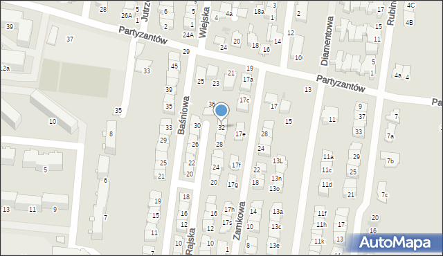 Ożarów Mazowiecki, Rajska, 32, mapa Ożarów Mazowiecki