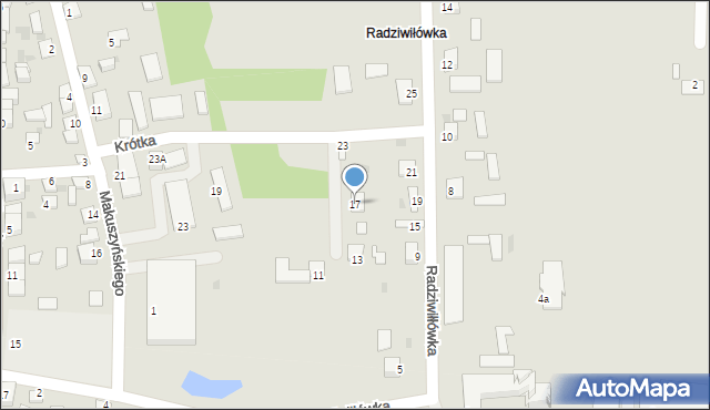 Pacanów, Radziwiłłówka, 17, mapa Pacanów