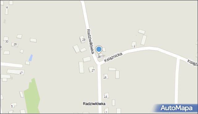 Pacanów, Radziwiłłówka, 18, mapa Pacanów