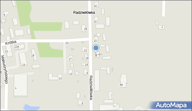 Pacanów, Radziwiłłówka, 8, mapa Pacanów