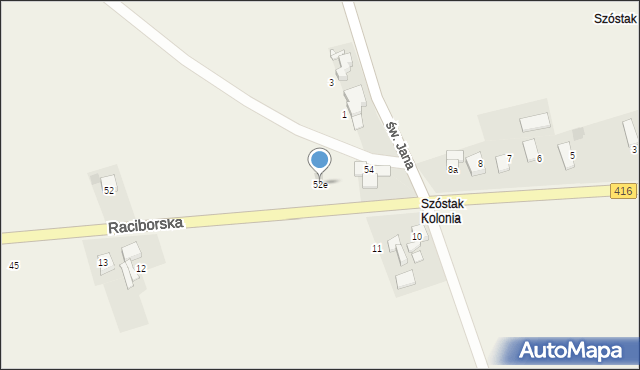 Pietrowice Wielkie, Raciborska, 52e, mapa Pietrowice Wielkie