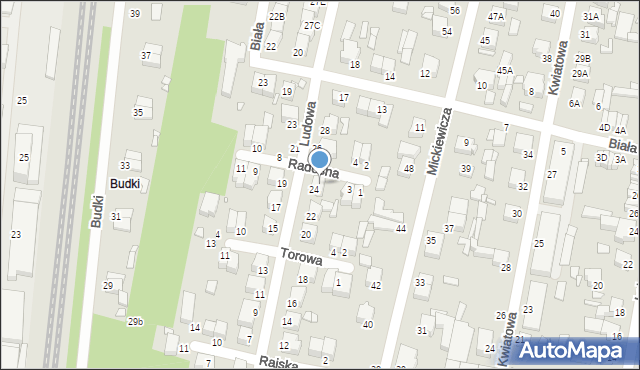 Piotrków Trybunalski, Radosna, 5, mapa Piotrków Trybunalski