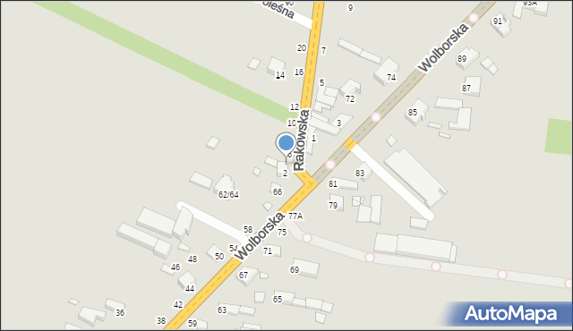 Piotrków Trybunalski, Rakowska, 4, mapa Piotrków Trybunalski