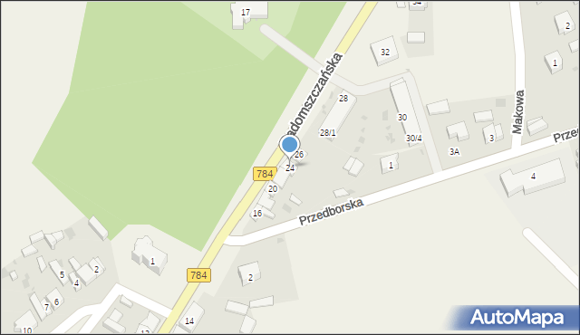 Pławno, Radomszczańska, 24, mapa Pławno