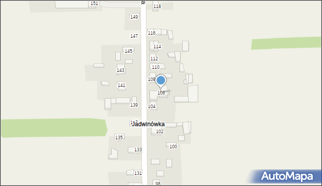 Płoszów, Radomszczańska, 106, mapa Płoszów