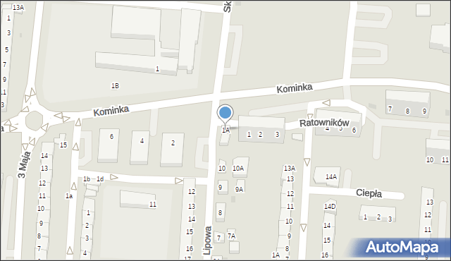 Polkowice, Ratowników, 1A, mapa Polkowice