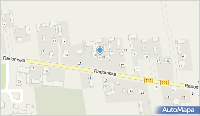 Potworów, Radomska, 21, mapa Potworów