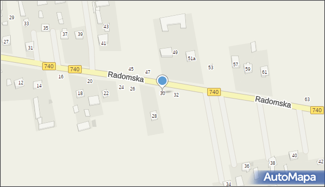 Potworów, Radomska, 30, mapa Potworów