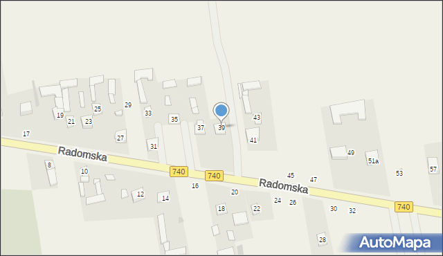 Potworów, Radomska, 39, mapa Potworów