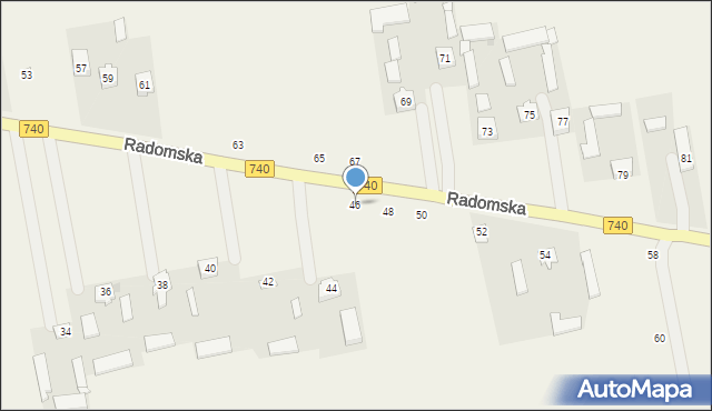 Potworów, Radomska, 46, mapa Potworów