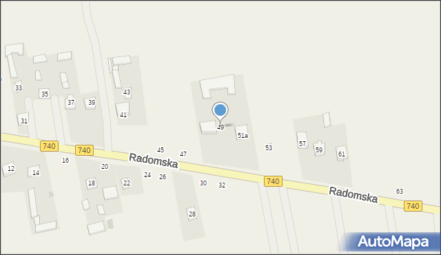 Potworów, Radomska, 49, mapa Potworów