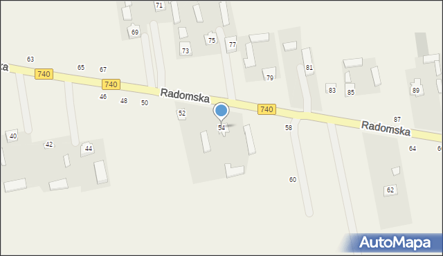 Potworów, Radomska, 54, mapa Potworów