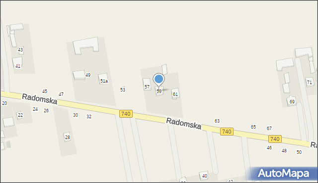 Potworów, Radomska, 59, mapa Potworów