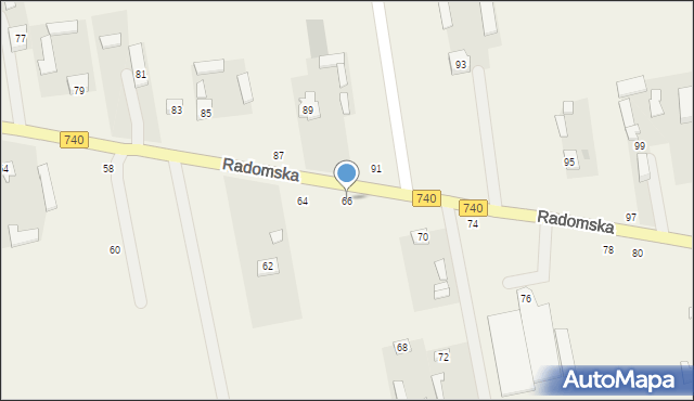 Potworów, Radomska, 66, mapa Potworów