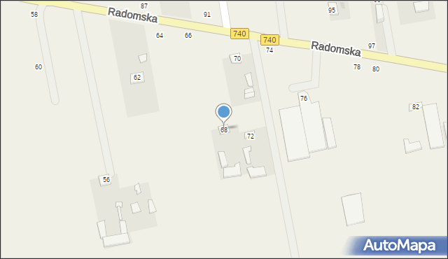 Potworów, Radomska, 68, mapa Potworów