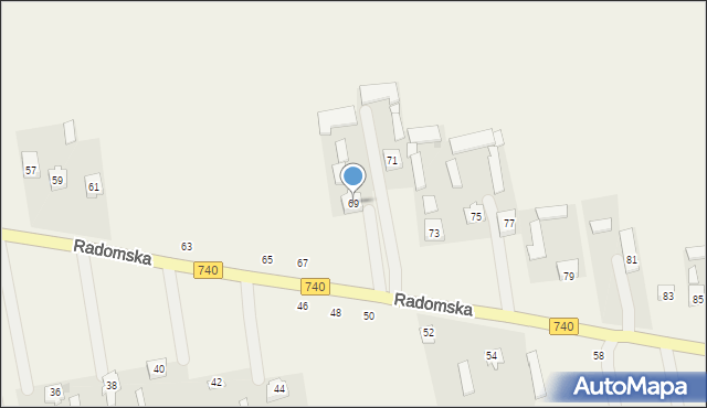 Potworów, Radomska, 69, mapa Potworów