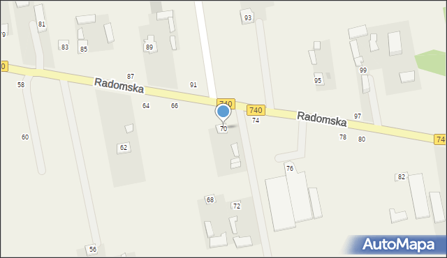 Potworów, Radomska, 70, mapa Potworów