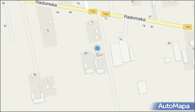 Potworów, Radomska, 72, mapa Potworów