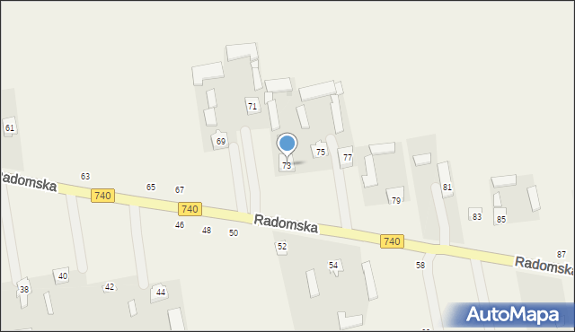 Potworów, Radomska, 73, mapa Potworów