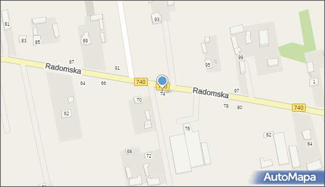 Potworów, Radomska, 74, mapa Potworów