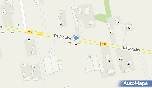 Potworów, Radomska, 80, mapa Potworów