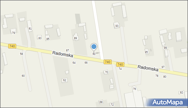 Potworów, Radomska, 91, mapa Potworów