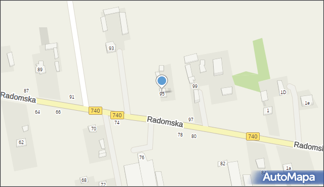 Potworów, Radomska, 95, mapa Potworów