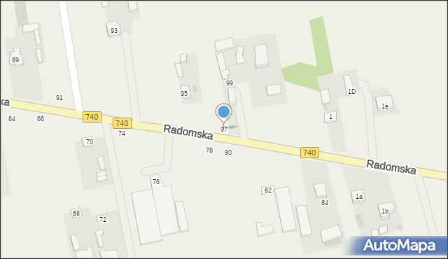 Potworów, Radomska, 97, mapa Potworów