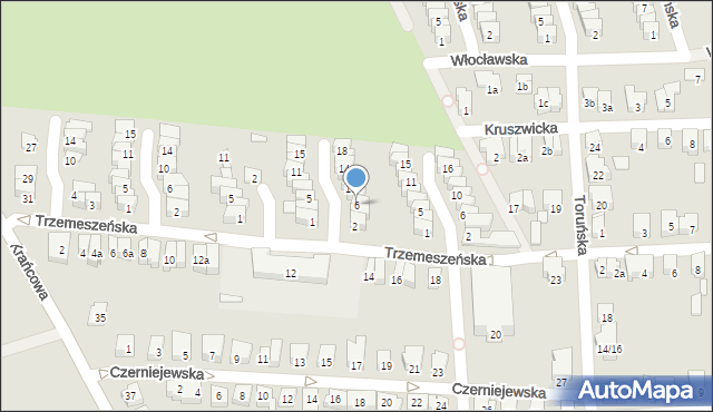 Poznań, Radziejowska, 6, mapa Poznania