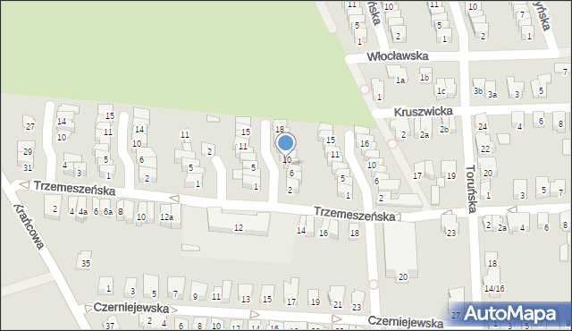 Poznań, Radziejowska, 8, mapa Poznania