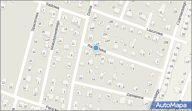 Pruszków, Raszyńska, 17, mapa Pruszków