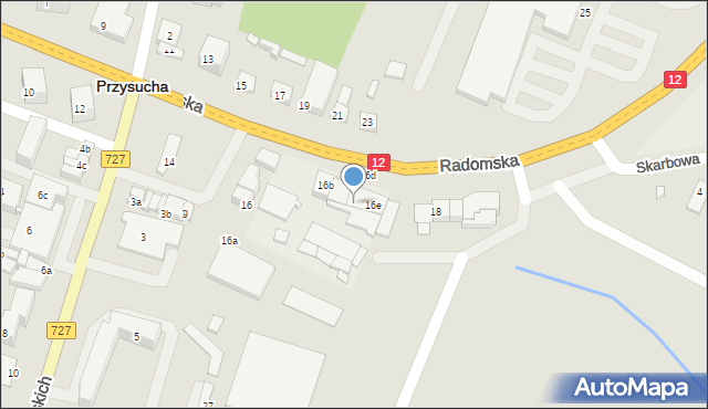 Przysucha, Radomska, 18, mapa Przysucha