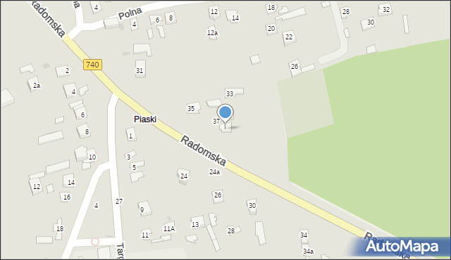 Przytyk, Radomska, 39, mapa Przytyk