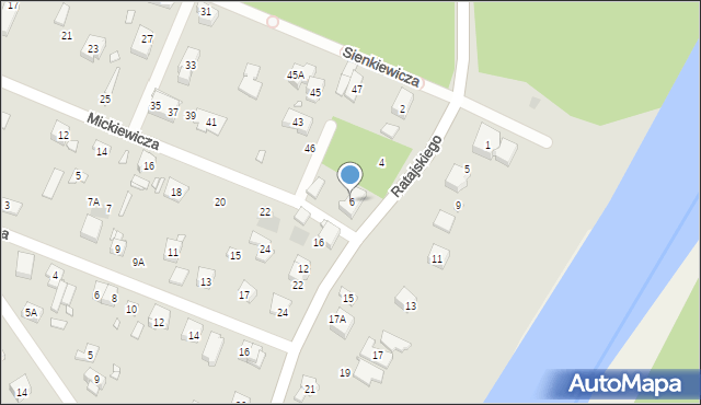 Puszczykowo, Ratajskiego Cyryla, 6, mapa Puszczykowo