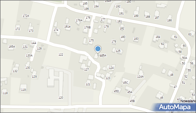 Raba Wyżna, Raba Wyżna, 126, mapa Raba Wyżna